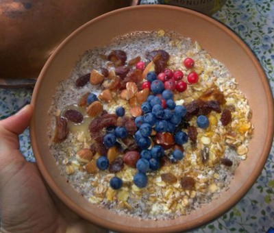 Blaubeerfrühstück